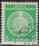 Germany 1954 Coat Of Arms 5 PF Green Scott  O1